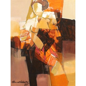 Mashkoor Raza, 18 x 24 Inch, Oil on Canvas, Figurative Painting, AC-MR-383